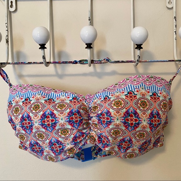 Boho Bikini with Hot Pink Bottoms - Picture 2 of 8